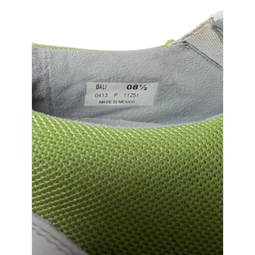 Sandbaggers Bali Women's Slip-On Golf Lime Green/White Golf Shoes 8.5